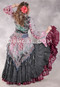 Twilight Tales Silk Printed Underbust Long Sleeve Tail Vest