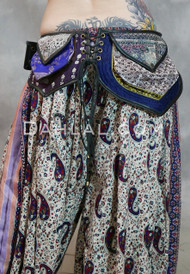 Triple Pocket Sari Belt with Lacing