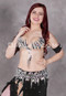 Zoomed shot to show details of our Twilight Fancies belly dance costume