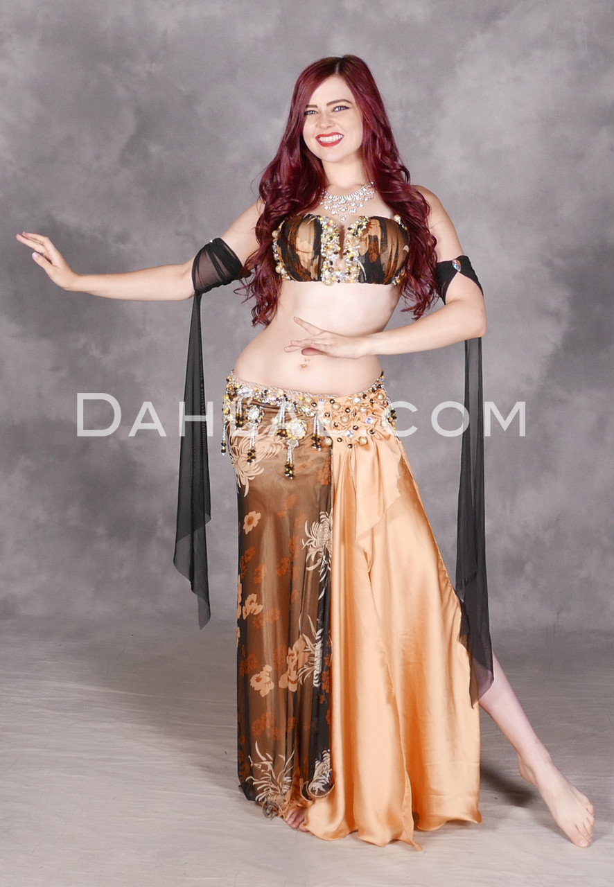 Desert Sunset Egyptian Costume Brown Gold Black Copper Dahlal