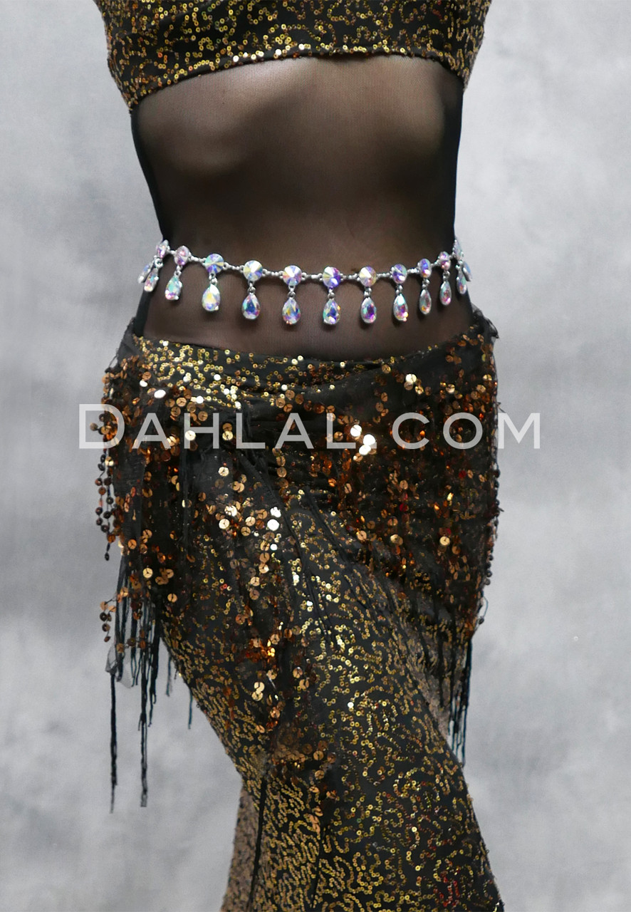 rhinestone waist belt