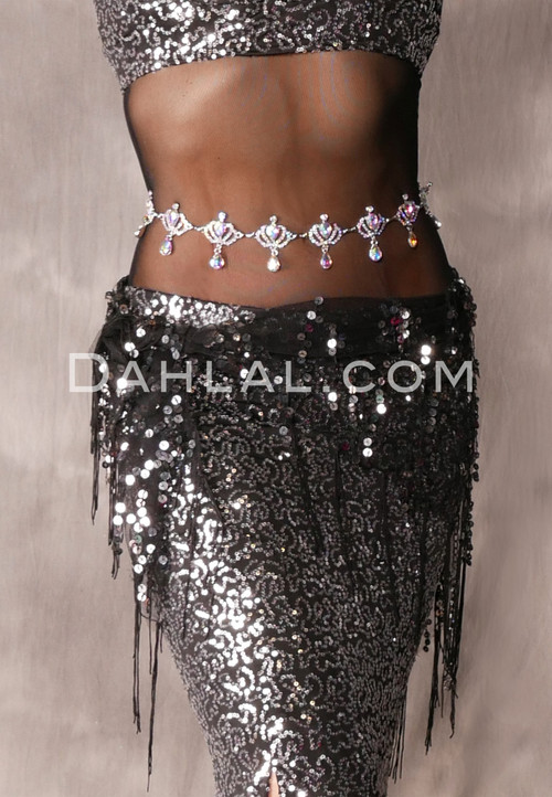 rhinestone waist belt