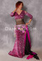 Cleopatra Pink and Fuchsia Glittered Leopard Mermaid Skirt