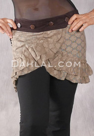 Lace Mini Wrap Skirt with Attached Pocket