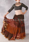 Full Length Front Shown with our Faux Assuit Choli Top and 25 Yard Silk Printed Skirt