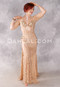 Golden Lace Egyptian Beledi Dress - Gold and Silver