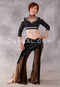 In The Wild Cairo Velvet Pant with Hip Wrap - Leopardess