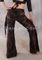 Makara Pant with Attached Hip Wrap - Brown and Tan Animal Print