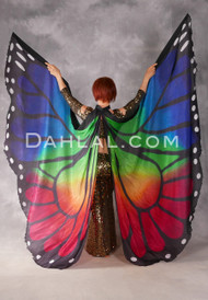 Silk Screen Printed Butterfly Wings of Isis - Rainbow