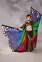 Silk Screen Printed Butterfly Wings of Isis- Rainbow