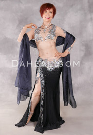 ENCHANTED NIGHTS Egyptian Costume - Black, Nude and Silver
