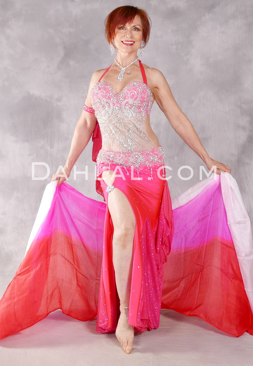 KINETIC CAPTIVATION Egyptian Costume - Hot Pink, Fuchsia and Silver