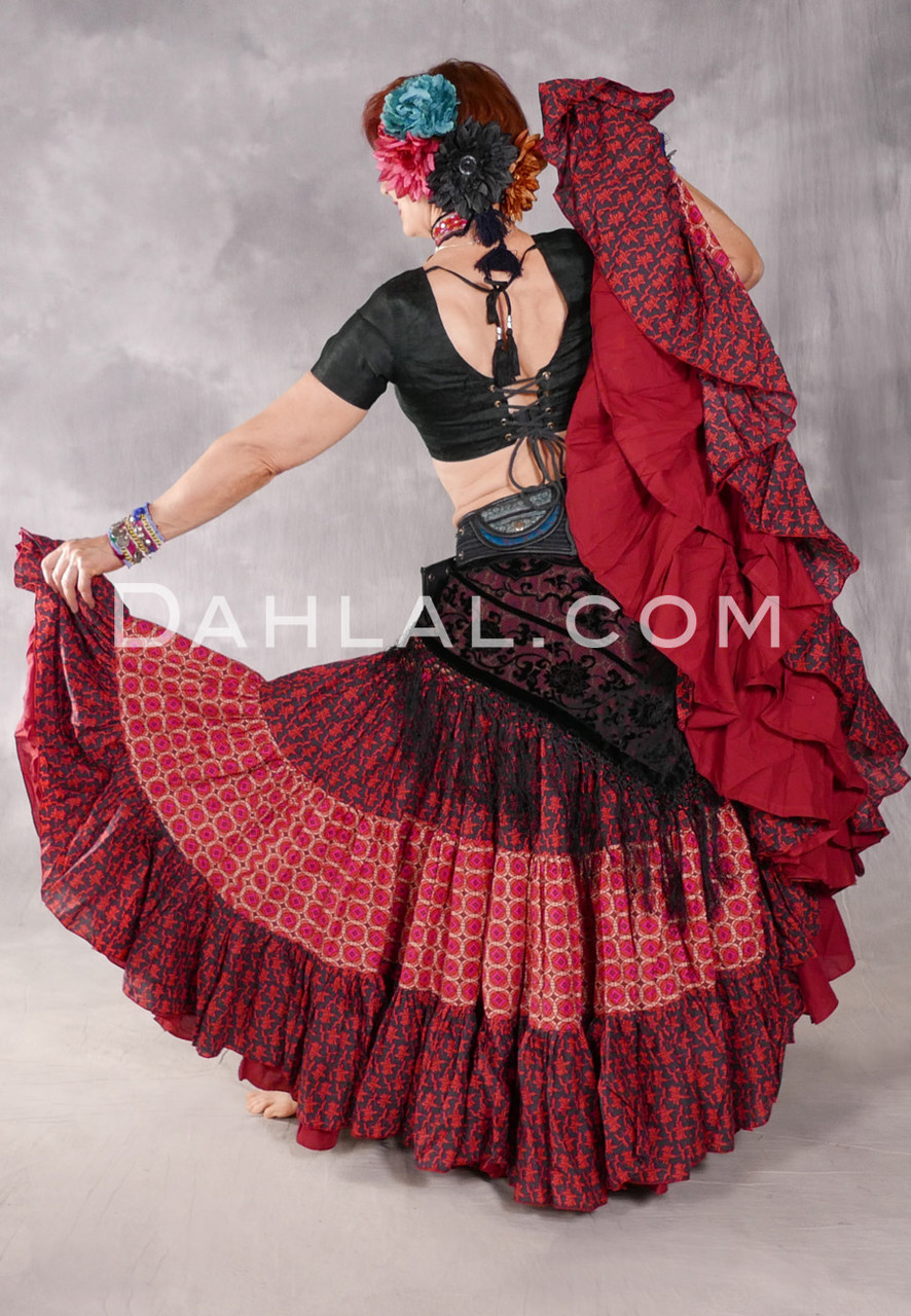 Buy Tribal Bellydance Block Print Jaipur Skirt 100 Cotton 25 Yard Online  in India  Etsy