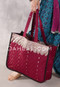 Quilted Silk Brocade Tote