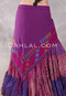 Egyptian Embroidered Bedouin Shawl - Purple with Multi-color #3