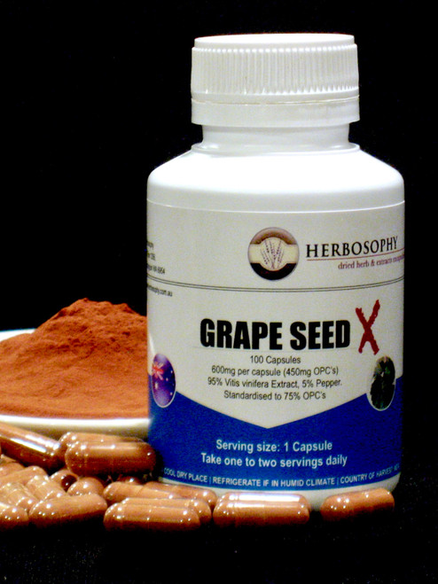 Grape Seed X (75% OPC's) Capsules or Powder