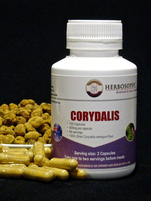 Corydalis Loose Cut, Powder or Capsules @ Herbosophy