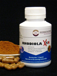 Rhodiola X5R (5% Rosavins) Loose Powder or Capsules @ Herbosophy