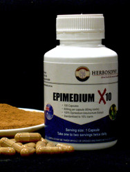 Epimedium X10 Extract in Loose Powder or Capsules @ Herbosophy