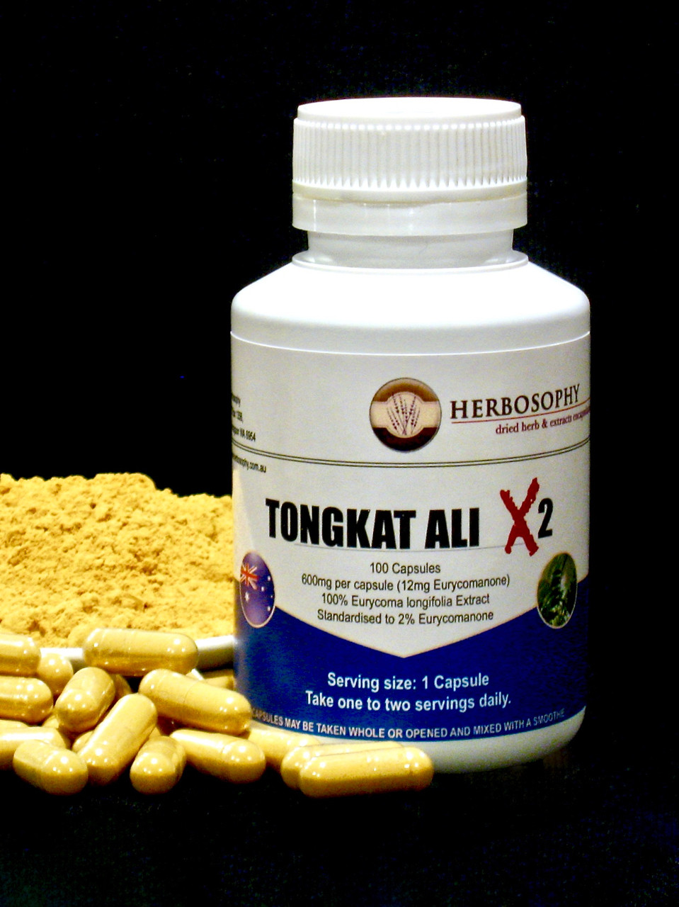 Tongkat Ali Extract Australia | X2 Powder & Capsules | Herbosophy