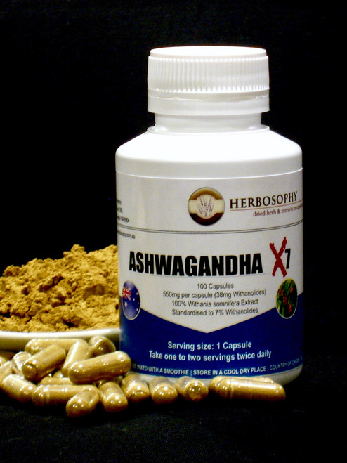 Ashwagandha Extract Capsules & Loose Powder @ Herbosophy