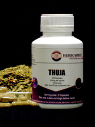 Thuja Capsules and loose tea and powder