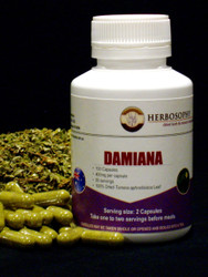 Damiana Loose Herb, Powder or Capsules @ Herbosophy