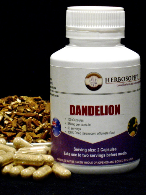 Dandelion Root Loose Herb, Powder or Capsules @ Herbosophy