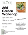 Arid Garden Workshop
