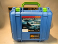 U9800 Never Used Pelican 1200 Case Blue with Lime Green Latches