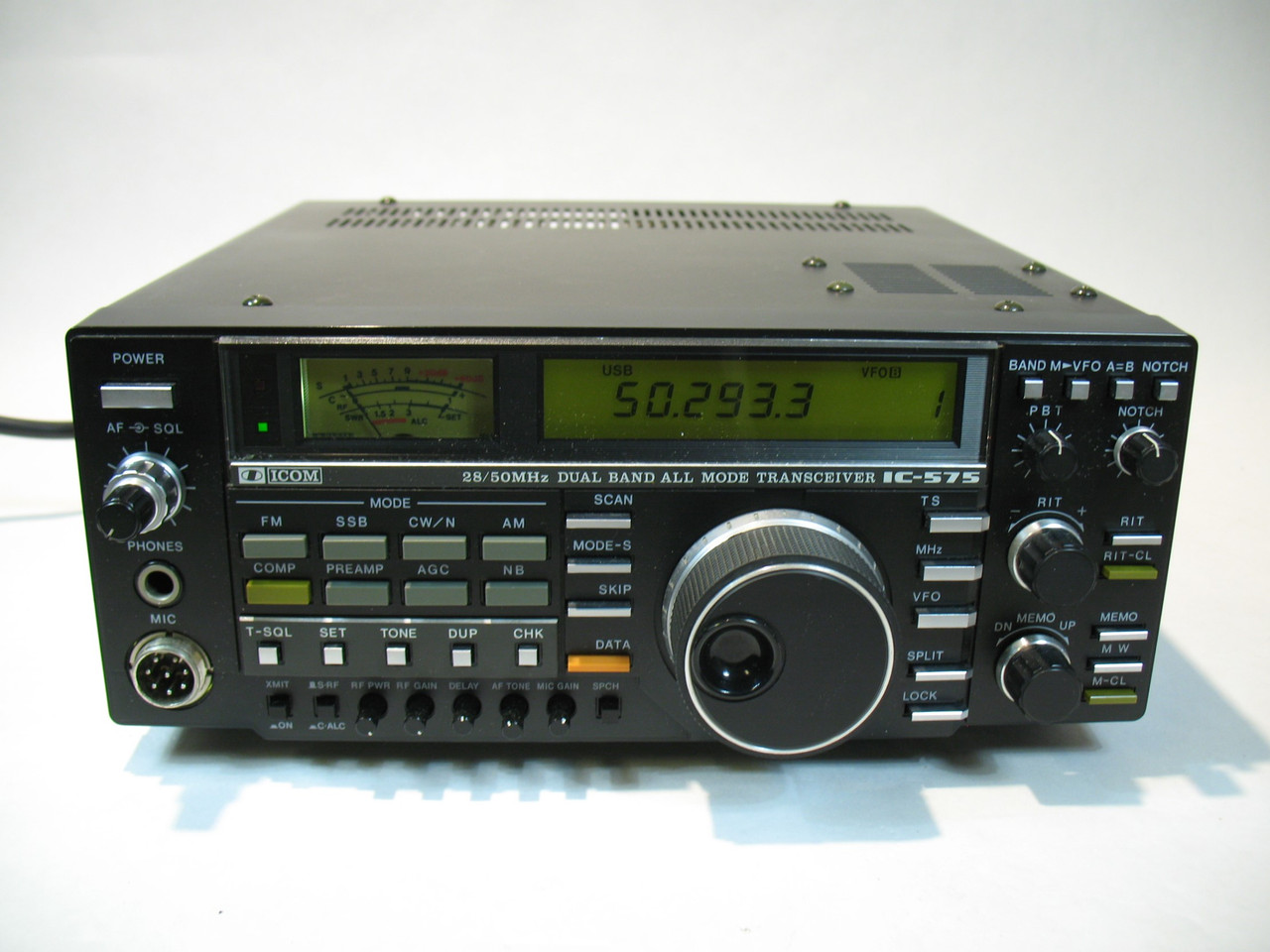 ICOM 28/50MHz 10W トランシーバー IC-575、PS-50-