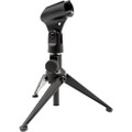 Pyle Pro Desktop Microphone Stand & Compact Table Tripod Mic Holder Mount with Height Adjustment