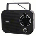 Jensen Radios, Mr-550-Bk Portable Am/Fm Radio, Black AC/DC