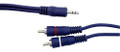 2 RCA Male to 2 RCA Males to 3.5 MM Stereo Plug