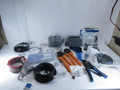 U13642 Used Lot of Coax Equipment Radio Ham Gear Tools Supplies Mystery Box