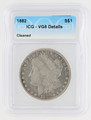 1882 Morgan Silver Dollar VG8 Details Cleaned ICG Graded Nice 6405300402