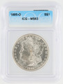 1885 O Morgan Silver Dollar MS63 ICG Graded Nice 6405300504
