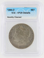 1890 O Morgan Silver Dollar VF20 Details Harshly Cleaned ICG Graded 6405300601