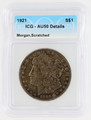 1921 Morgan Silver Dollar AU50 Details Scratched ICG Graded 6405300903