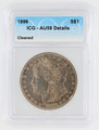 1896 Morgan Silver Dollar AU58 Details Cleaned ICG Graded 6405301302