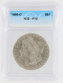1900 O Morgan Silver Dollar F12 ICG Graded 6405301401