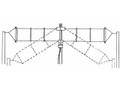 YAESU YA-30 1.8 - 30 MHz Broadband Dipole Antenna - 30M / 100 Feet of Coax with UHF Male PL-259 Connector