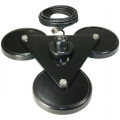 Tram 269 Tri-Magnet Cb Antenna Mount with Rubber Boots & Coaxial Cable, 5", 