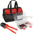 Powerwerx PowerpoleBag, the best Powerpole crimping tool and assorted Powerpole case in a custom nylon gear bag