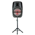 15-Inch Portable Party Bluetooth Speaker With Wireless Microphone And Stand (QFXPBX61161)