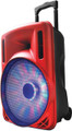 12" Portable BT DJ Speaker Red 
