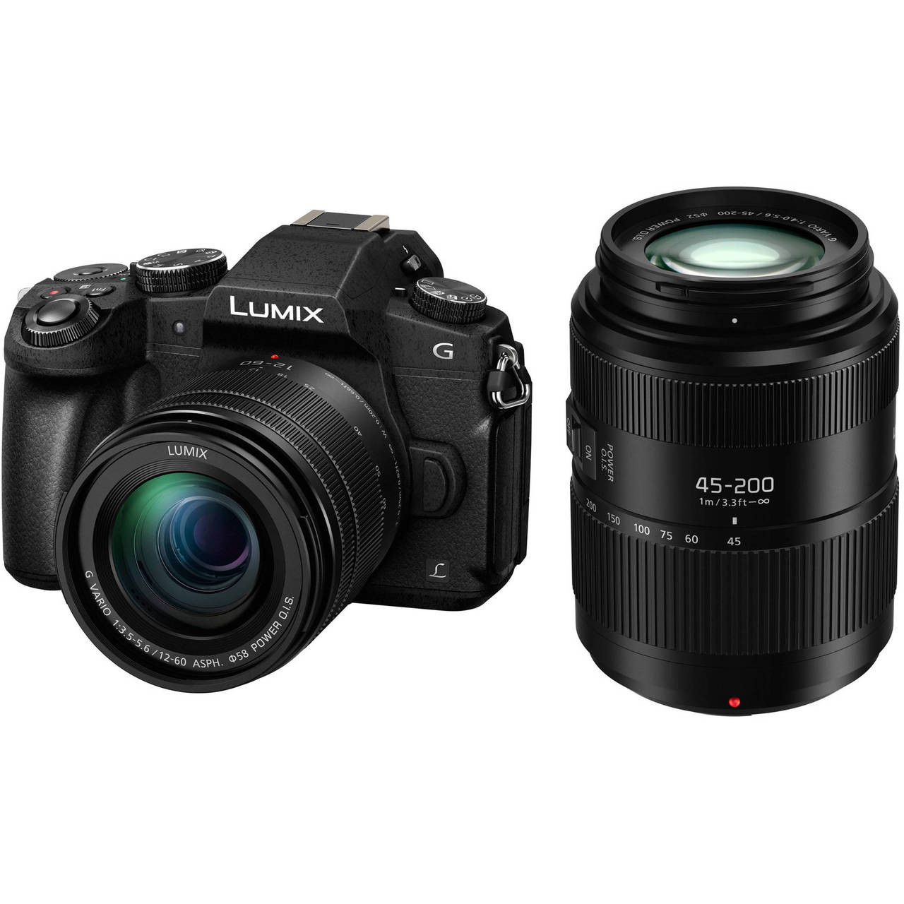 Panasonic Lumix Dmc G85 Mirrorless Micro Four Thirds Digital Camera With 12 60mm 45 200mm Lens Carrying Case Black Ace Photo