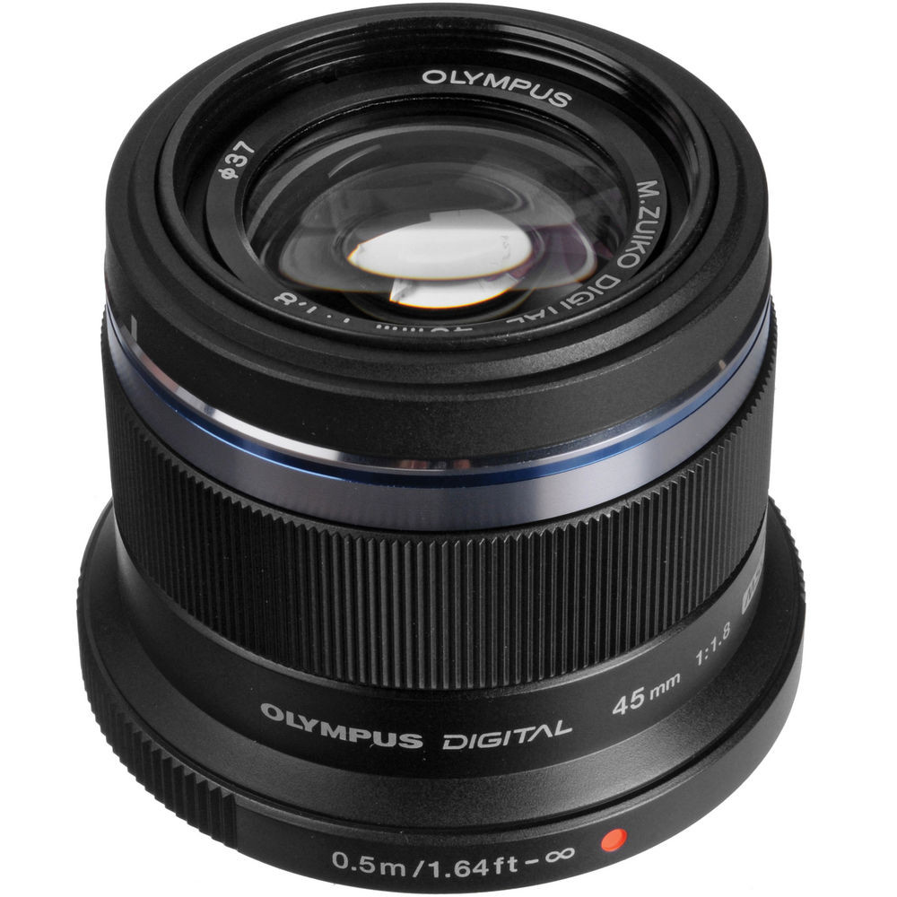 Olympus 45mm f1.8 M.Zuiko ED Lens (Black) - Ace Photo