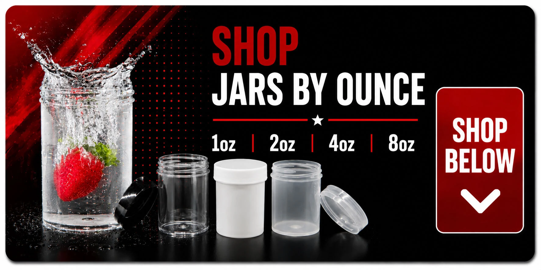 Search Parkway Plastics Plastic Jars by Ounce Volume 