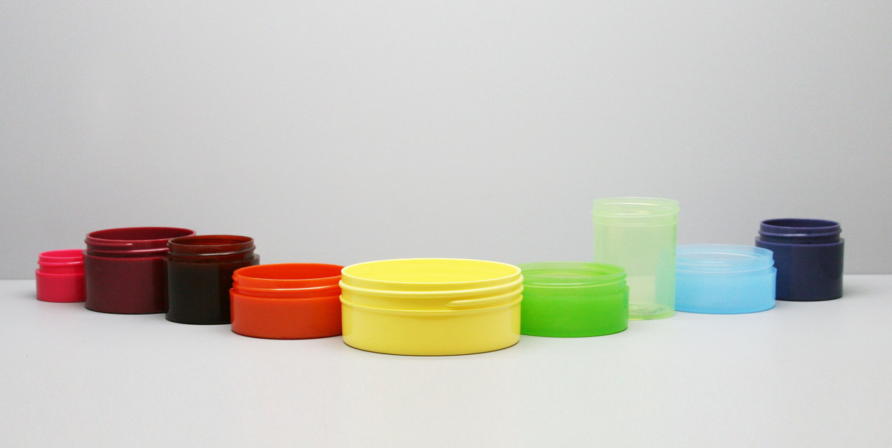 plastic jars and lids